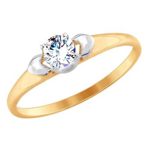 Кольцо женское SOKOLOV из золота со Swarovski Zirconia 81010385 р.18 в Концепт Клаб