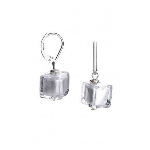 Серьги Perla Cubo Crystal Silver, 09030366 004A серебристые в Концепт Клаб