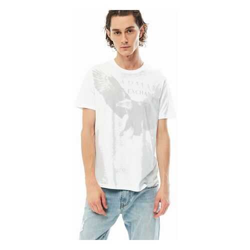 Футболка мужская Armani Exchange 3HZTAL ZJA5Z 1100 белая XXL в Концепт Клаб