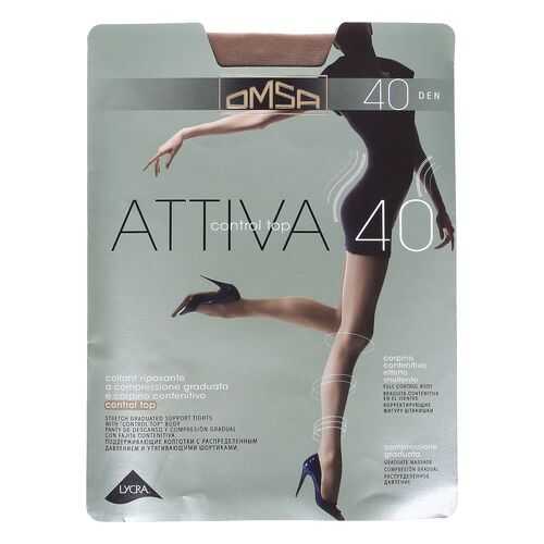 Колготки Omsa ATTIVA 40 CONTROL TOP / Daino (Загар) / 5 (XL) в Концепт Клаб