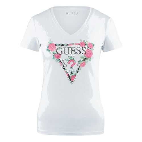 Футболка женская Guess W0YI85-J1300 белая XS в Концепт Клаб